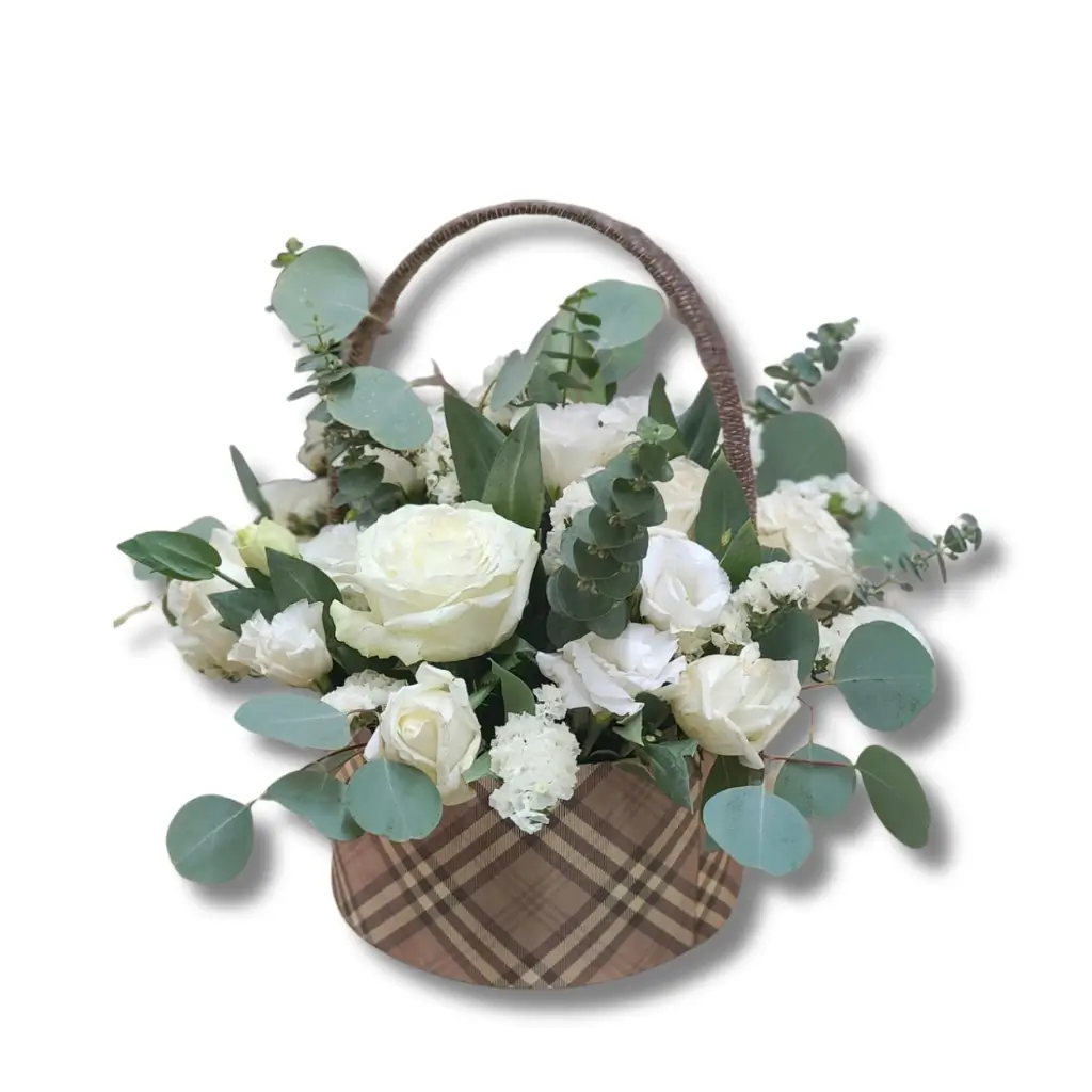 White Rose Basket Dhaka