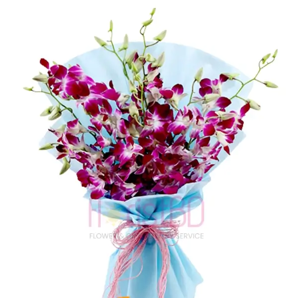 Purple Orchid Charm